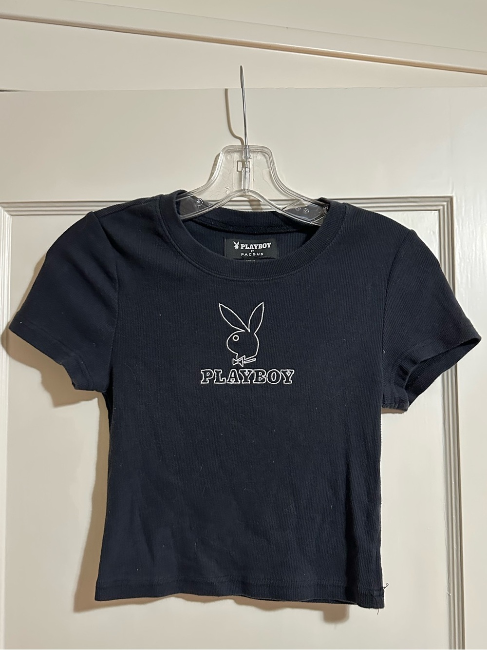 Pacsun PLAYBOY Black Crop Top